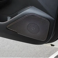 For TOYOTA Levin Corolla Sedan 2019 2020 Car Door Gate Loudspeaker Sound Chrome Speaker Cover Trim Frame Sticker Interior