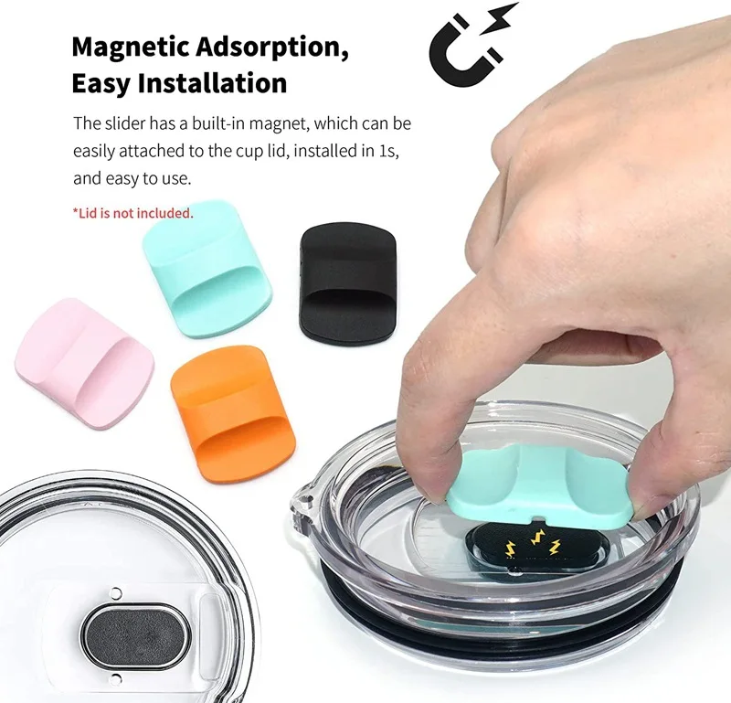 Tumbler Water Cup Lids Cups Magnet Cover Thermo Bottle Lids Garrafa Termica