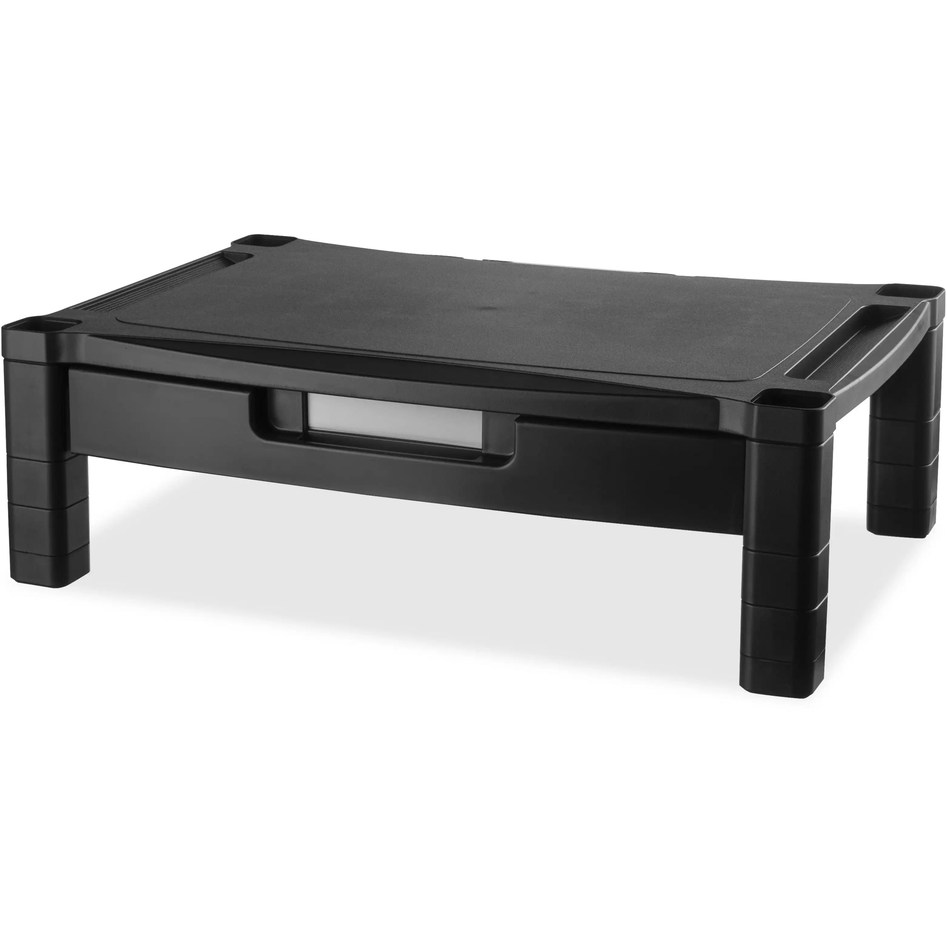 

Extra Wide Deluxe Monitor Stand with Drawer, Black