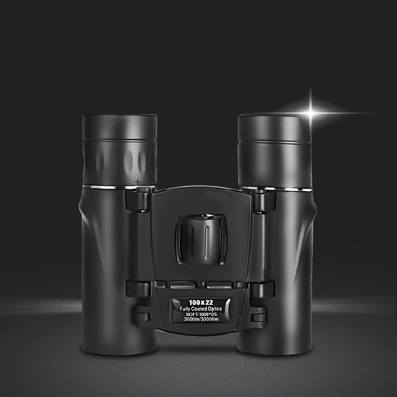 

100X22 Binoculars Night Vision 30000M High Magnification Bak4 Pocket Telescope Black Binoculars Long Range Outdoor Camping