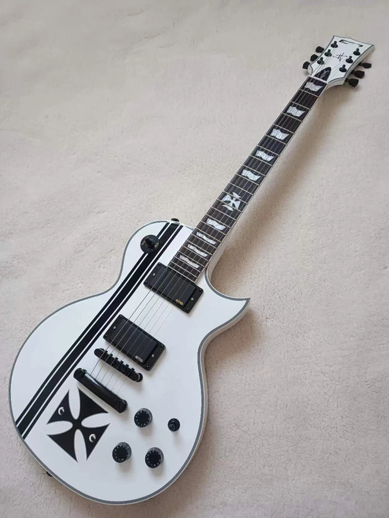 

Hot sale- custom Iron Cross SW James Classic Electric Guitar，Active pickup，OEM Guitar