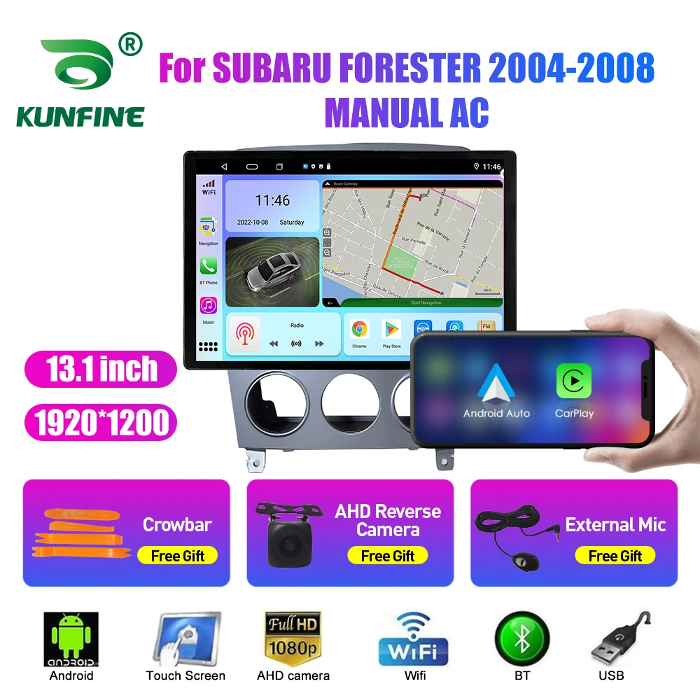 

Автомагнитола для SUBARU FORESTER 13,1-2004, 2008 дюйма, с DVD, GPS-навигацией