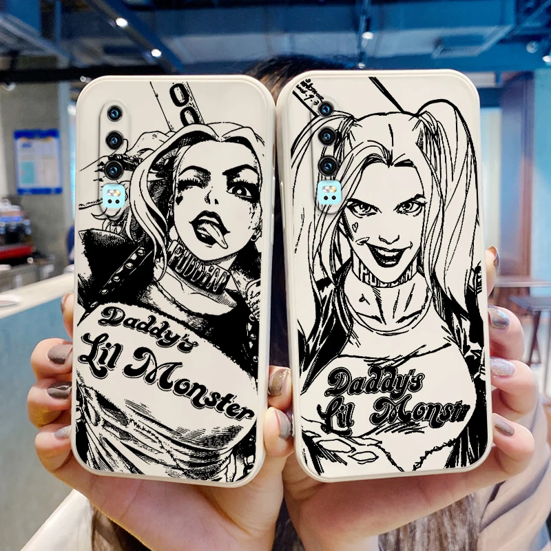 

Villain Harley Quinn pretty Phone Case For Huawei Y9S Y9A Y9 Y6 Nova Y70 9 8 P50 P40 P30 P20 Pro Lite E 5G Liquid Rope