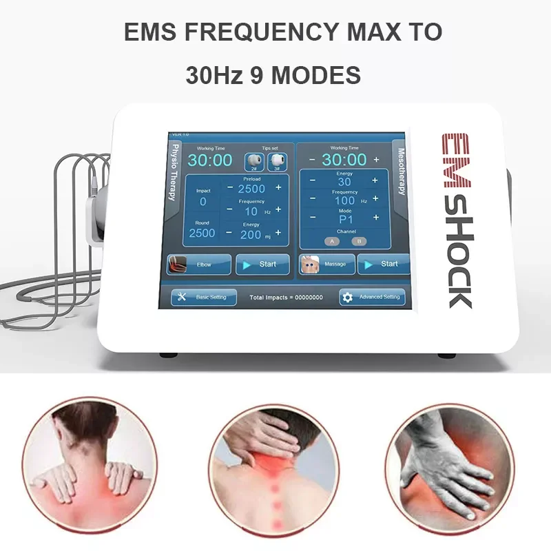 

2 in 1 Shockwave For ED Treatment And EMS Electronic Muscle Stimulator Physical Therapy Machine