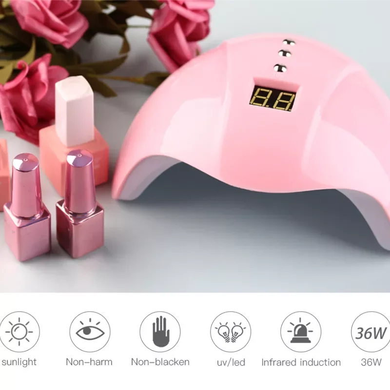 

2022New LED/UV Nail Drying Lamp Dryers 12 Led Lamps for Nails USB Charge Nail Polish Gel Resin Curing Lamps Nail Art Manicure To