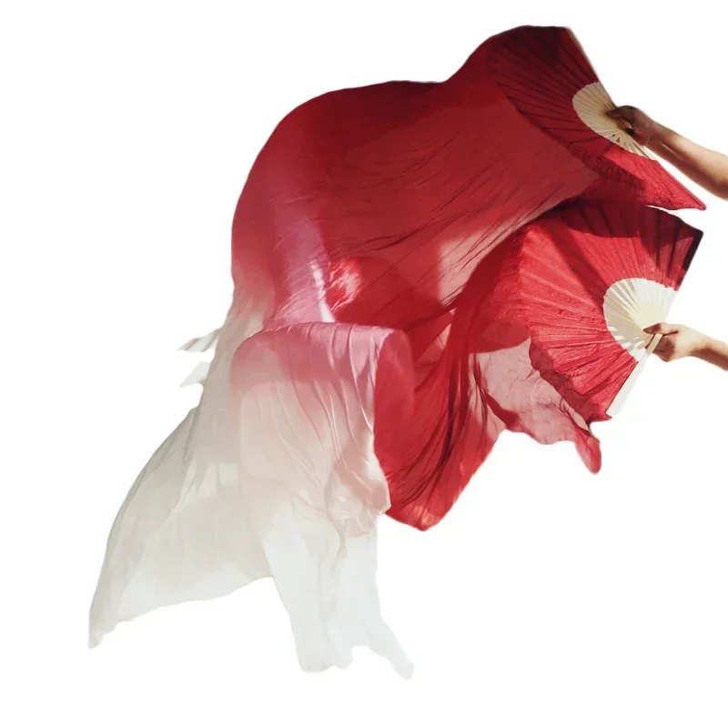 Оптовая продажа 1 пара шелковая вуаль для танца живота из 100% натурального шелка
