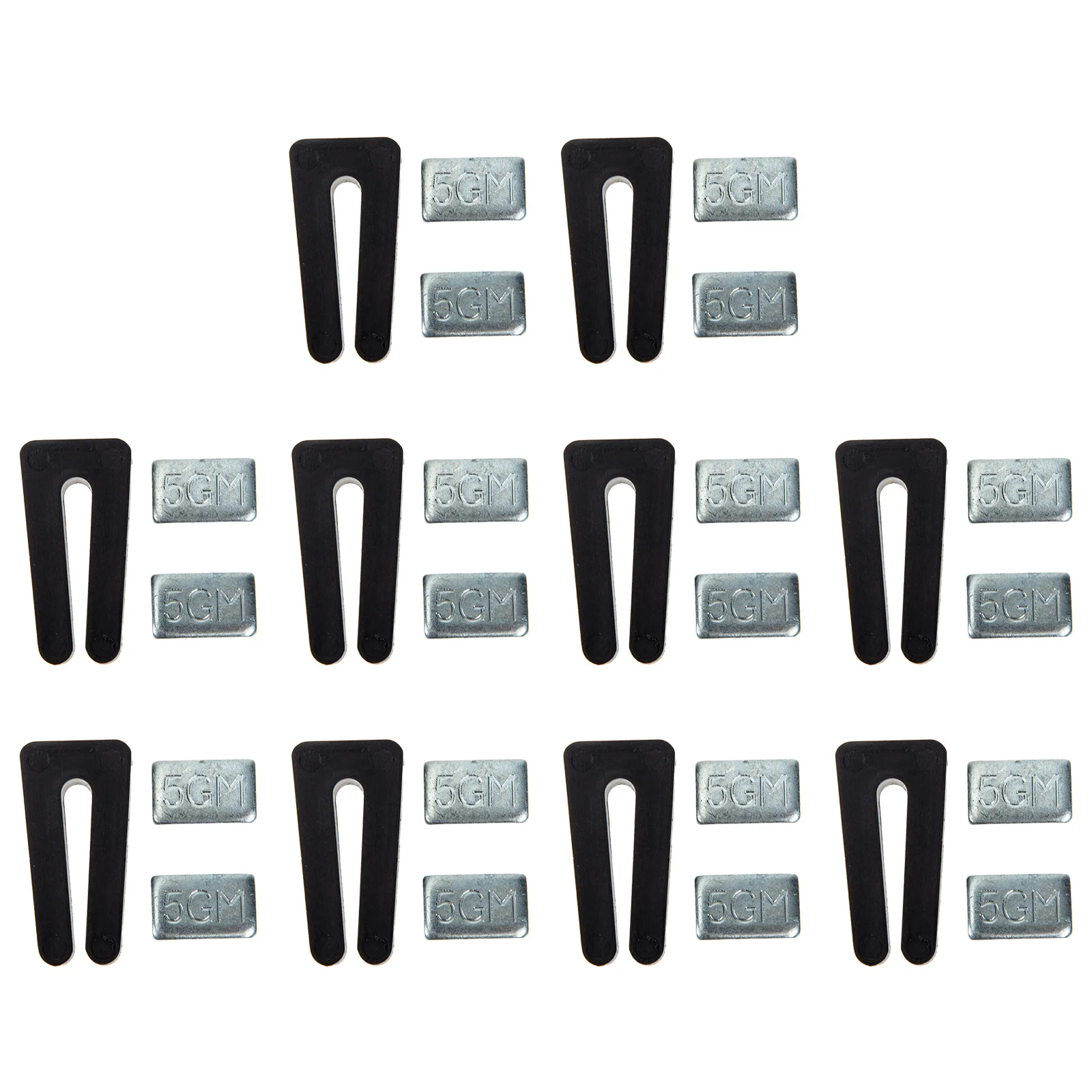 

10 Sets Fan Balancer Kits Fan Balancing Kit Suite Balance 5GM Weight Ceiling Fan Plastic Balancing Fan Clip Fan Balance Clip