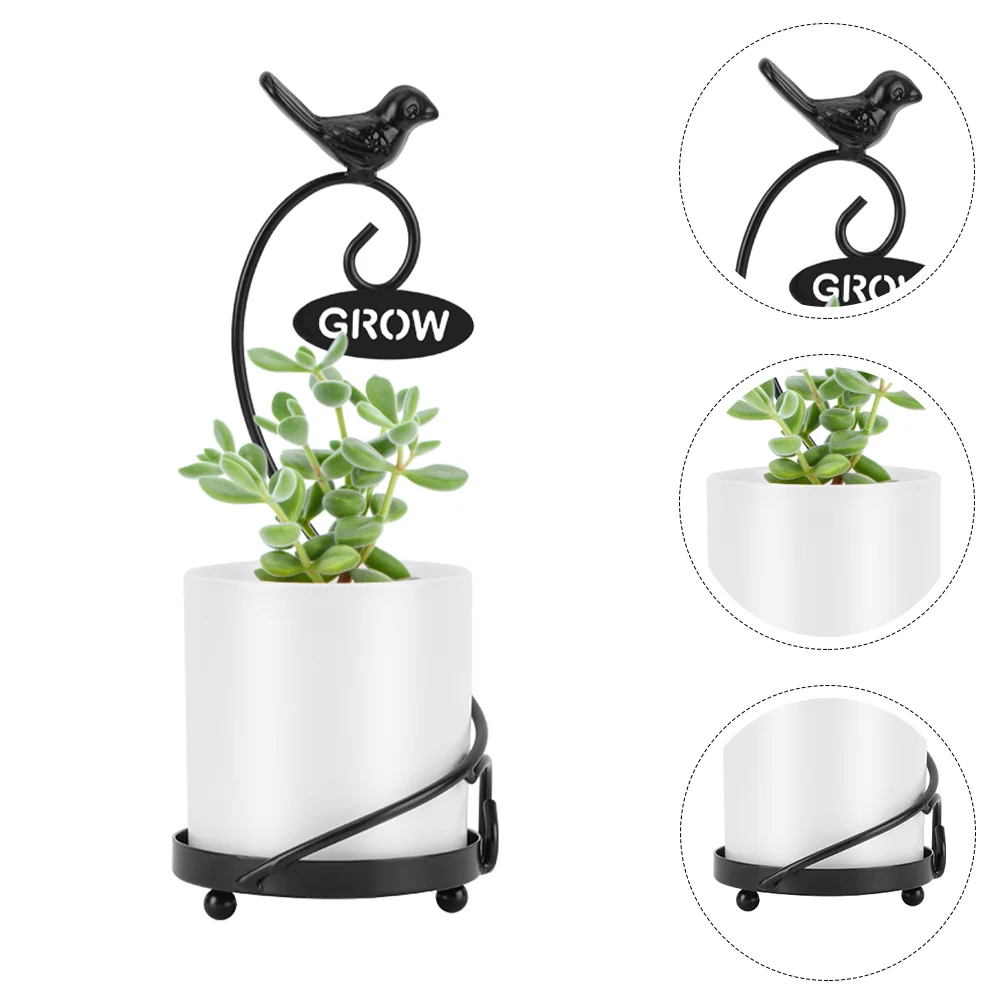 

Practical Plant Stands Chic Iron Indoor Flower Stand Floor Flowerpot Holder