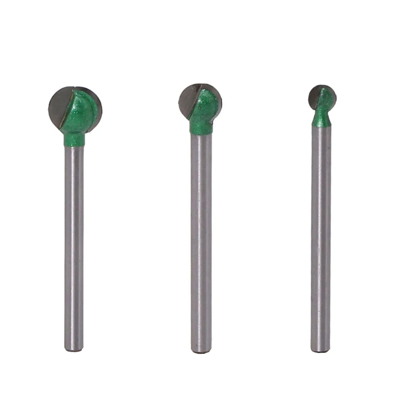 3 шт. 4 6 8 мм сферические гранулы шариковый нож фреза для резьбы по дереву дрель