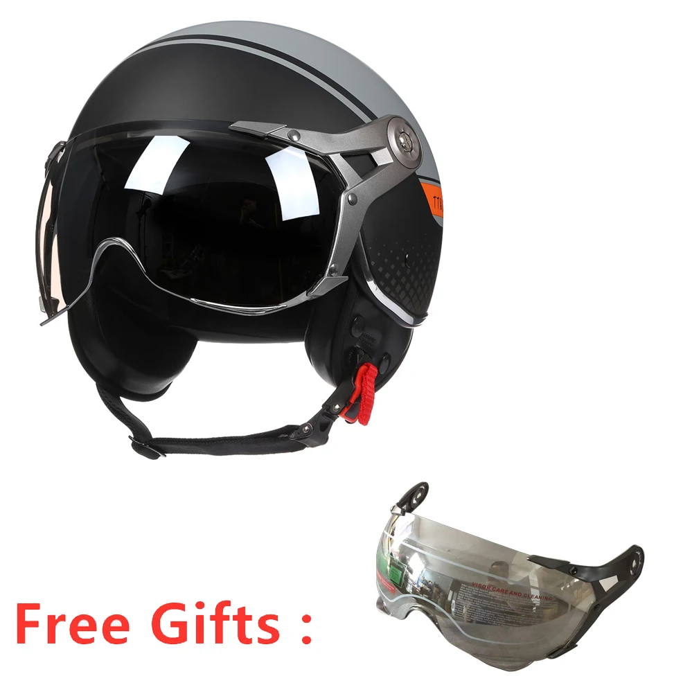 TT&ampCOCASCOS 3/4 Мотоциклетный шлем с открытым лицом Cascos Para Moto Capacetes Открытые защитные