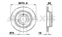 

AE0149 brake disc rear air E36 E46