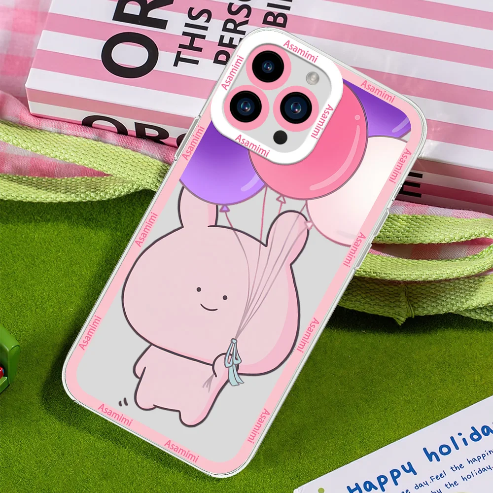 Рождественский чехол A-Asamimichan Cute Bunny для телефона Samsung S24 S23 S22 S21 A55 A54 A35 FE PLUS с