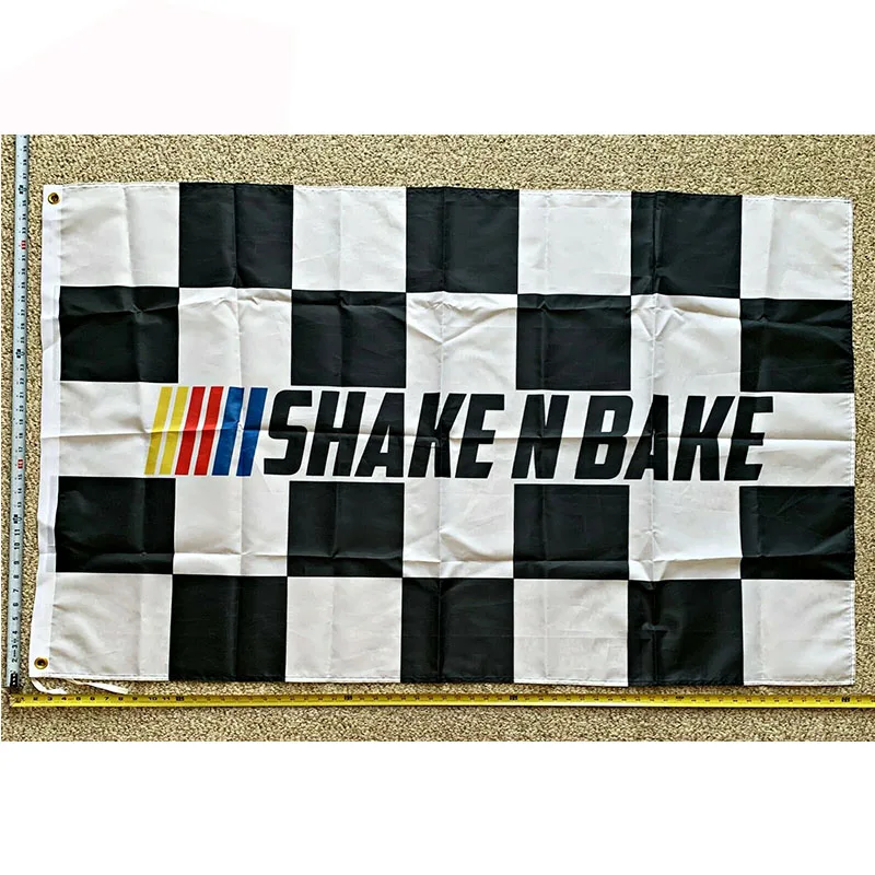 

Shake N Bake Flag FREE SHIPPING Outlaws Racing Checkered Poster Sign 3x5 yhx0164