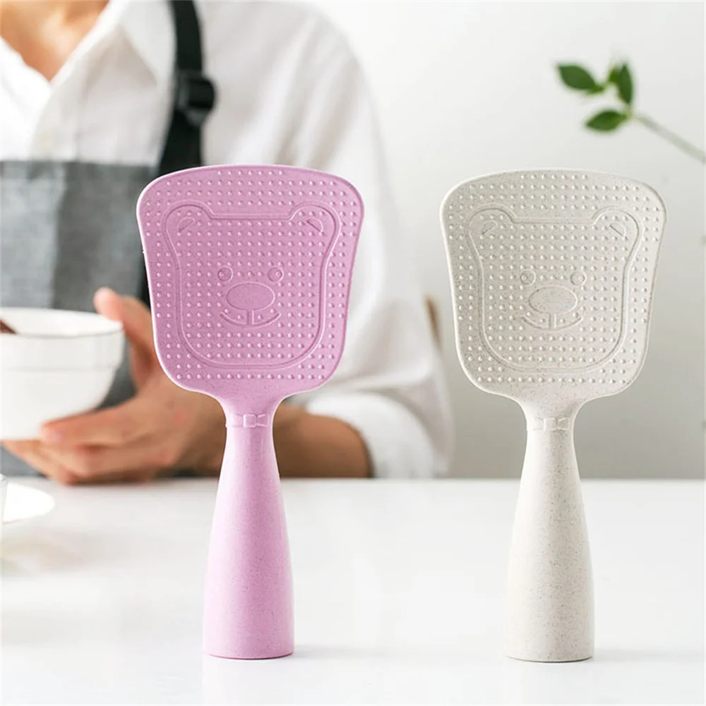 

Large Dinnerware Japanese Flatware Standable Plastic Food Scoop Kitchen Accessories Meal Tools Rice Spoon Household Rice Shovel