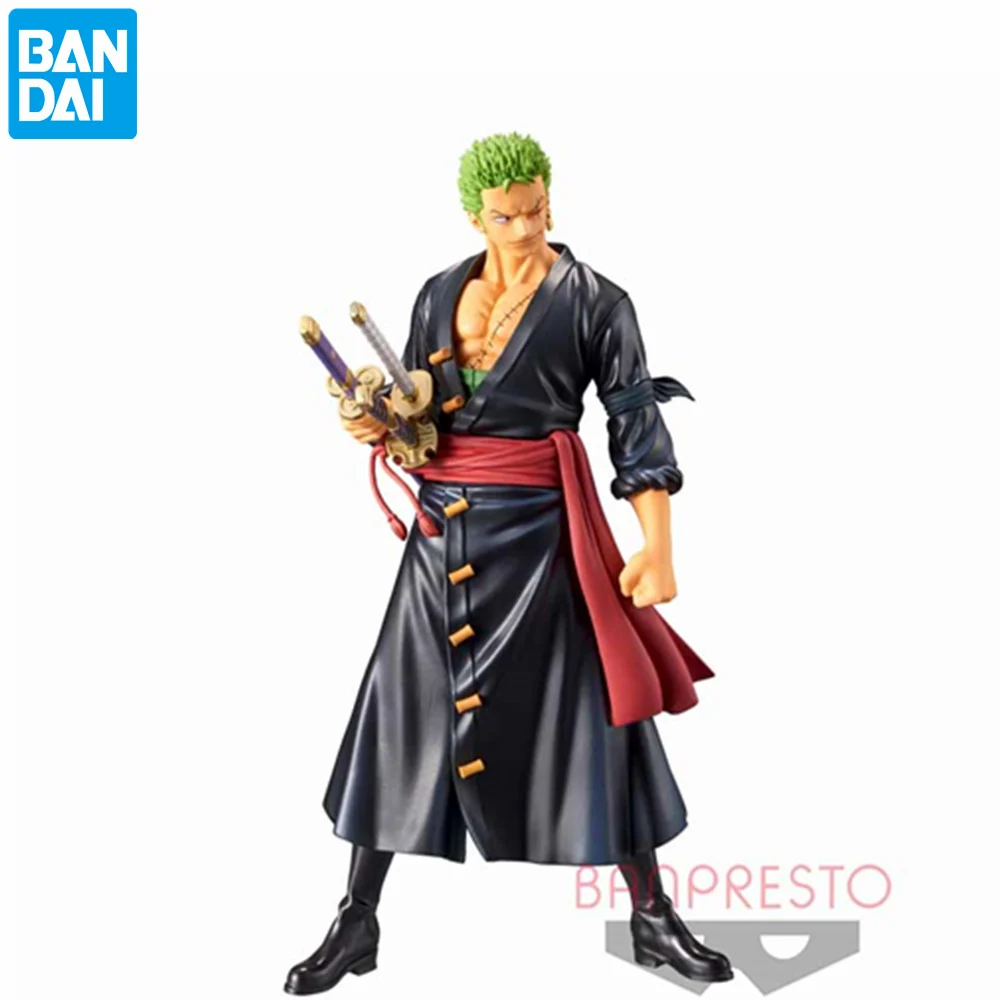 

Original One Piece Anime Figures Roronoa Zoro DXF PVC Action Figurine 17cm One Piece Bandai Banpresto Model Toys Brinquedos Doll