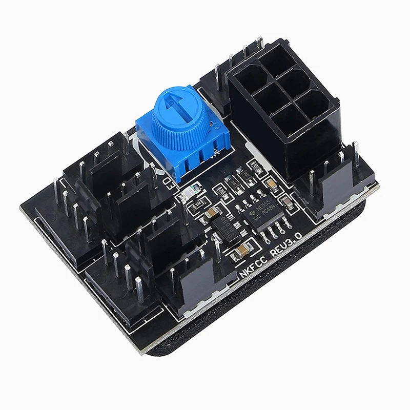 3-pinowy 4-pinowy adapter wentylatora PWM Koncentrator chłodzącego obudowę komputera 8-kierunkowy rozdzielacz Prędkość 12V?