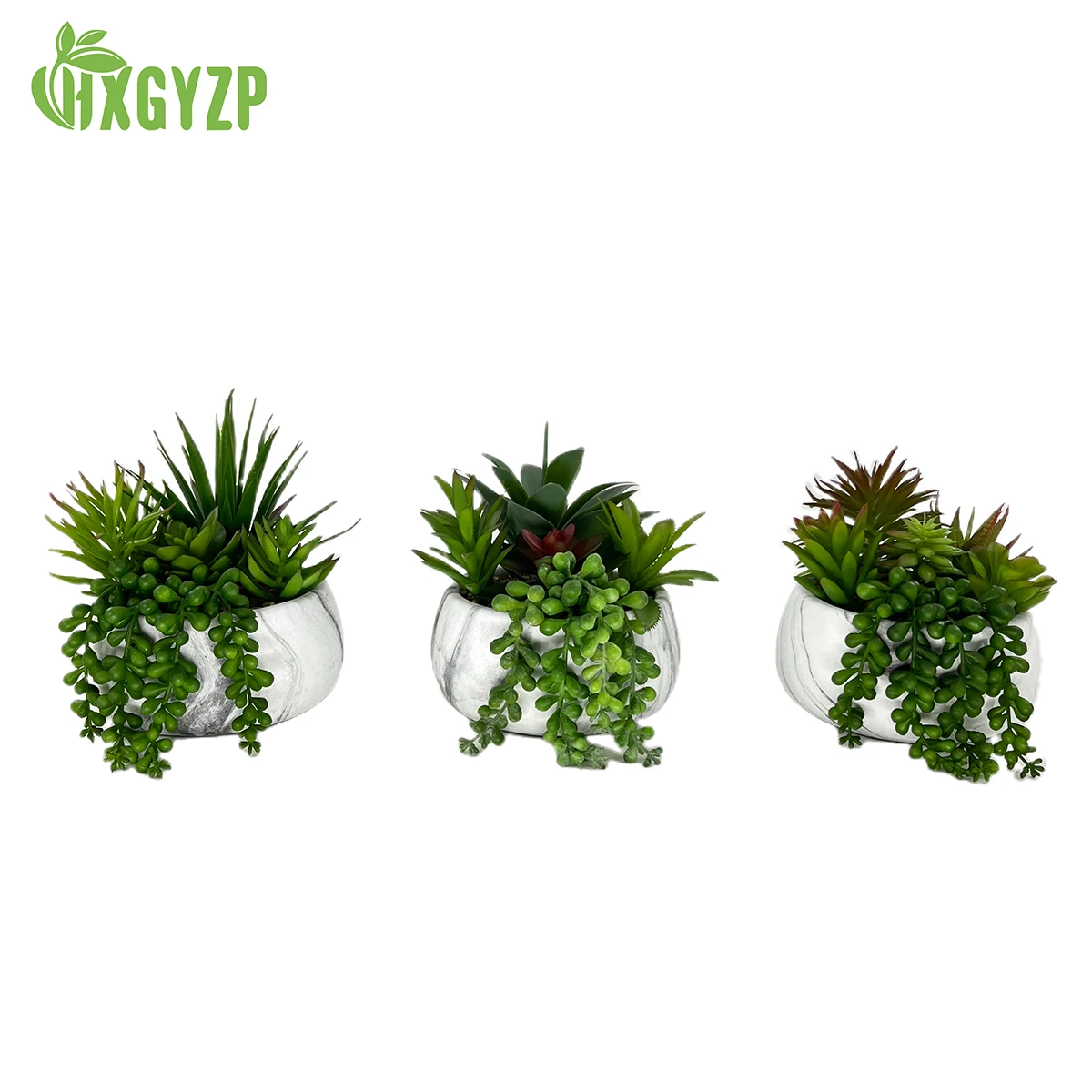 Искусственные растения HXGYZP в горшках креативные смешанные суккуленты