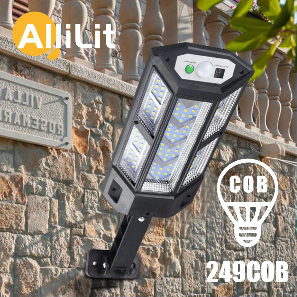 

1~2PCs Solar Lights Outdoor LED/COB Solar Street Lamp With Motion Sensor Fence Patio Yard Garden lighting