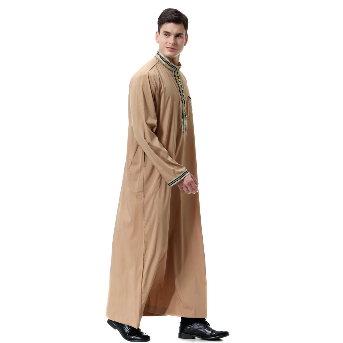Мусульманский мужской иубба Тауб ислам ic аппликация на одежду длинный халат Турция Саудовский мусульман одежда Кафтан абайя ислам Дубай ар... от AliExpress WW