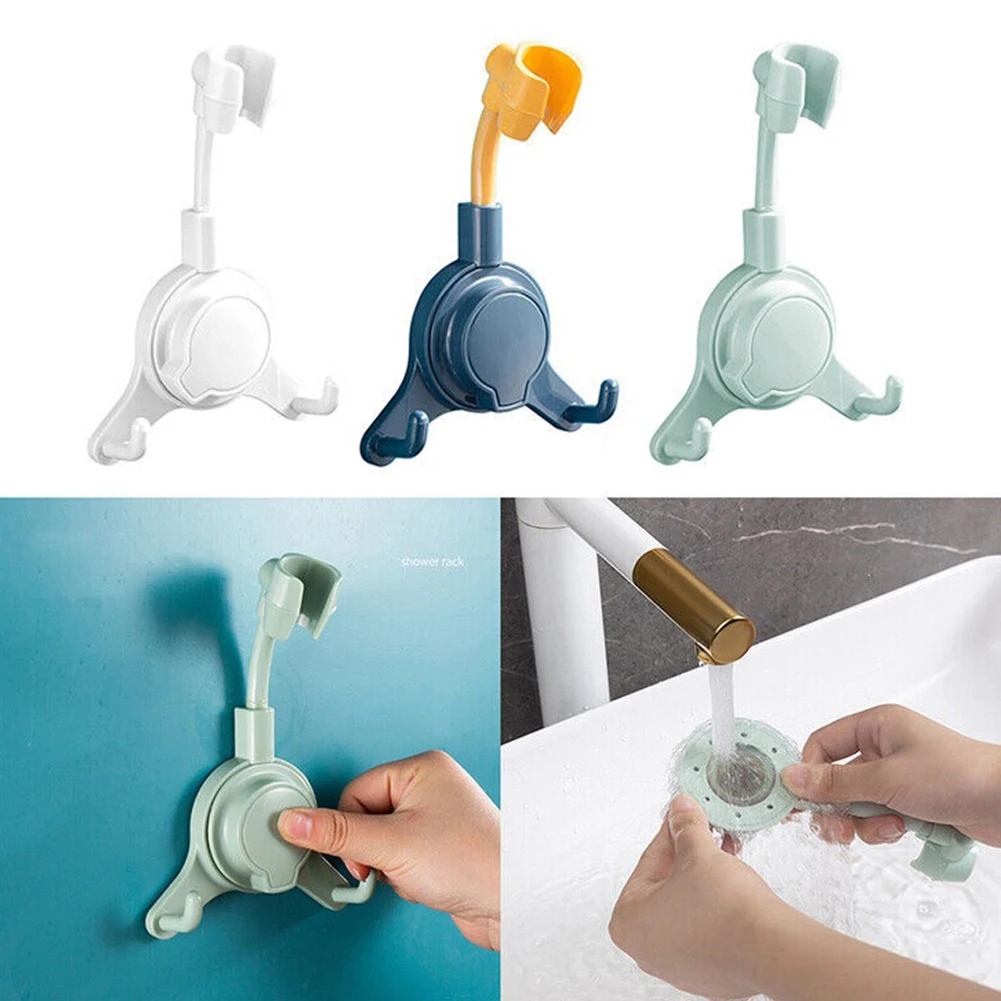 

Durable High Quality Practical Shower Bracket Bathroom Rack Holder Smooth Wood Stainless Steel Reusable Shower Head