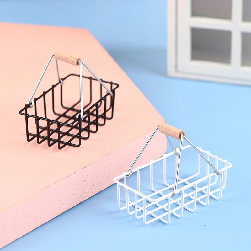 

Новинка, 1 шт., 1:12, искусственный кукольный домик, металлические корзины, модель, аксессуары для кукольного домика, ролевые игрушки