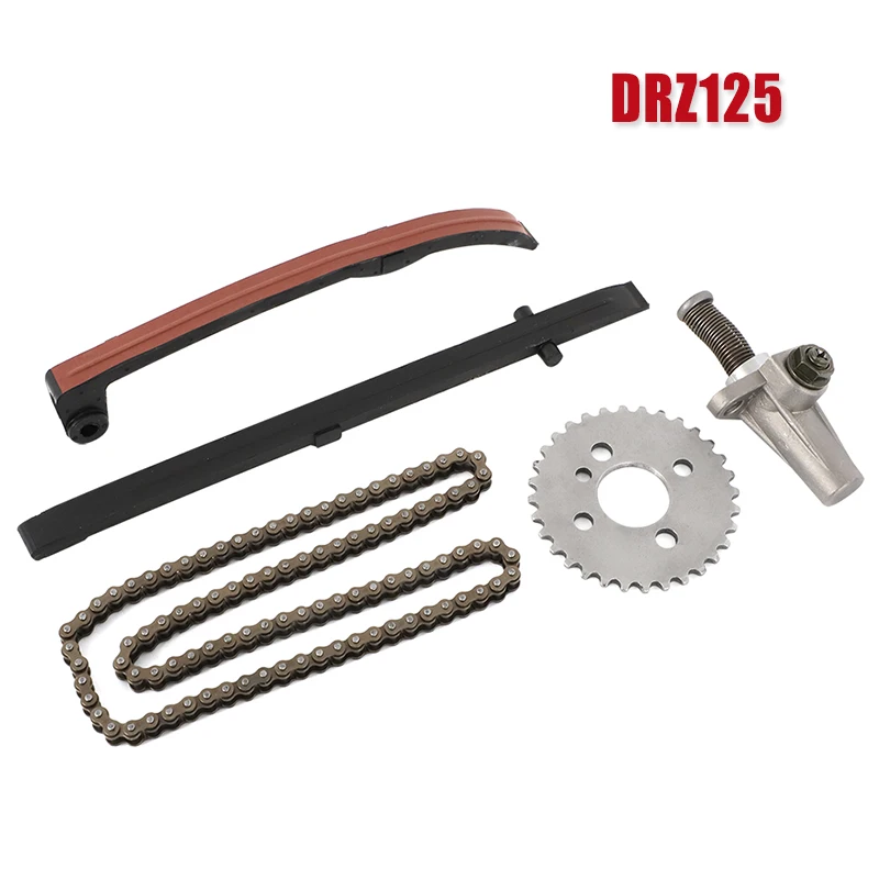 Комплект натяжителя цепи зубчатой звездочки для SUZUKI DR-Z125 DRZ125 1994-2018 комплект натяжителя цепи кулачка резиновая направляющая