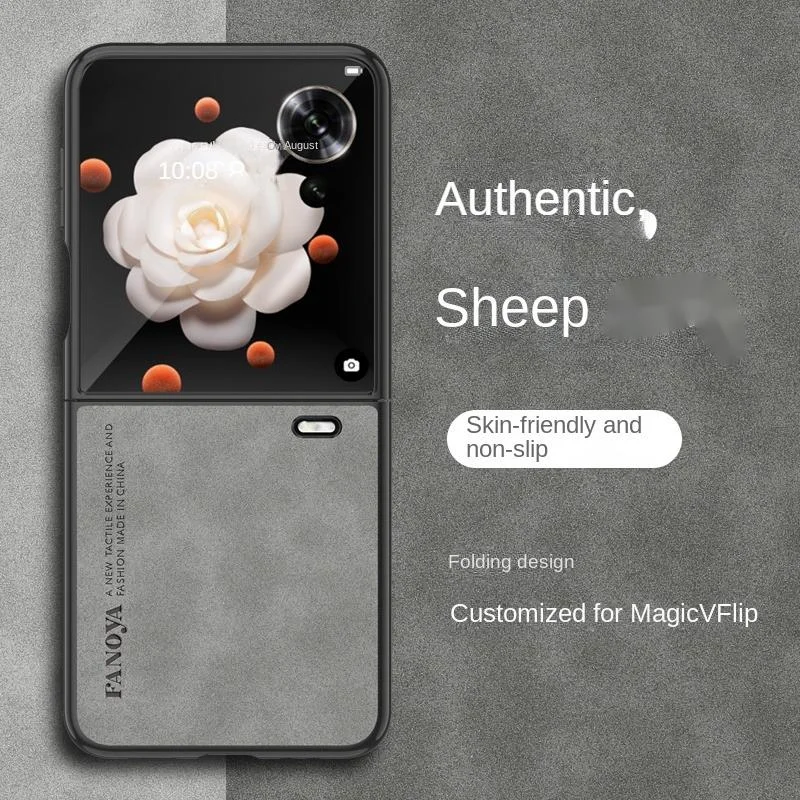Флип-чехол для Honor Magic V роскошный кожаный матовый складной чехол телефона легкая