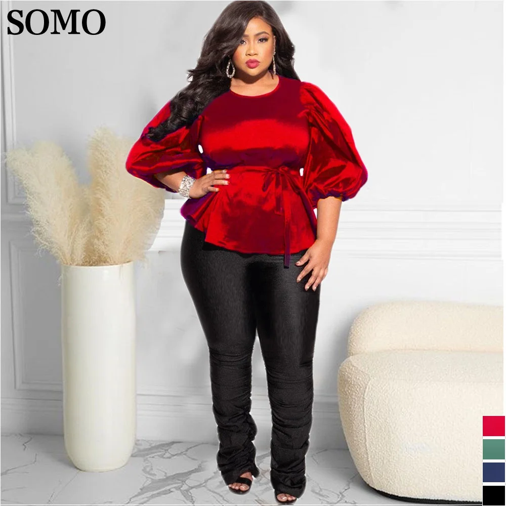 

Женская футболка со шнуровкой, с длинным рукавом