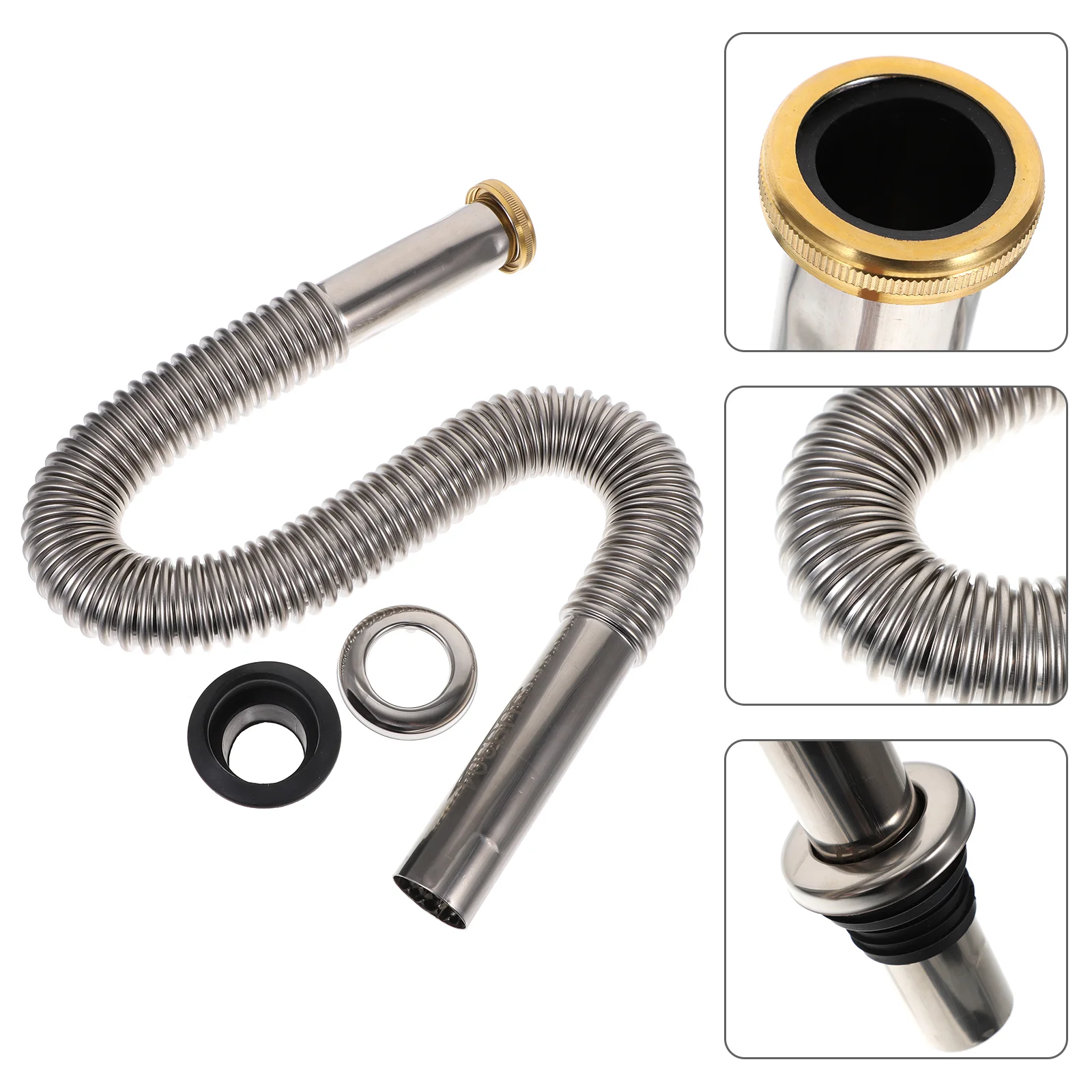 

Sturdy Kitchen Washing Machine Draining Hose Semi-automatic Washing Machine Pipe Flexible Drain Pipe