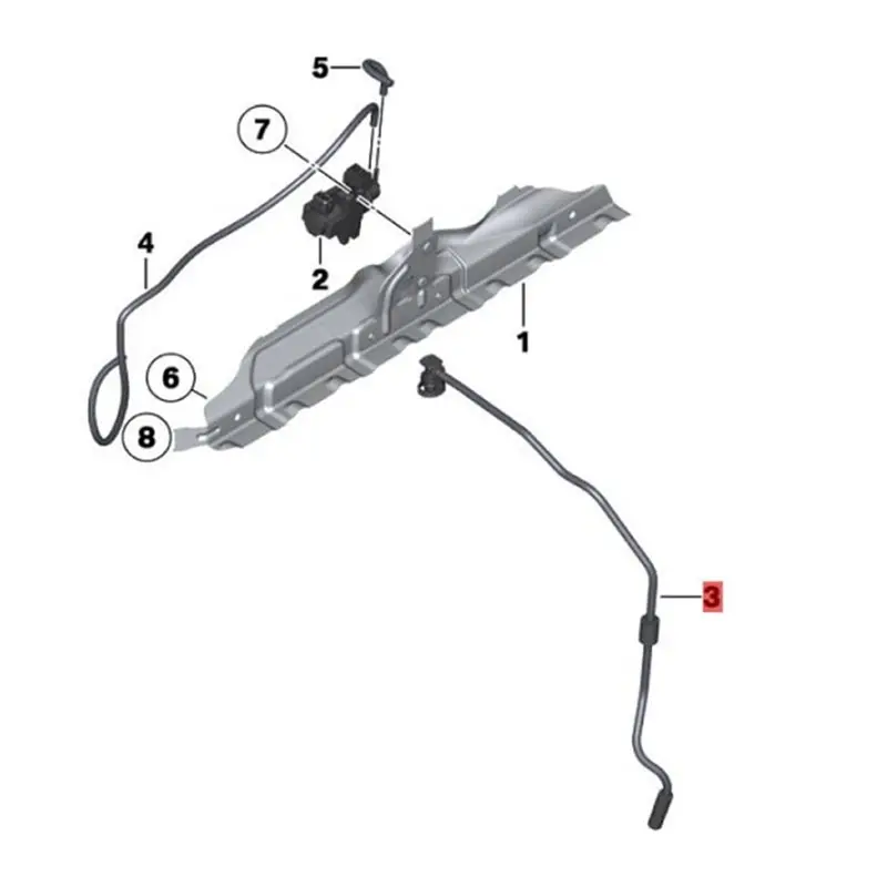 A13F-Водяная трубка 11657588771 для BMW E61 E63 E64 E65 E66 F07 F10 (art.: 3920dc054100c) - 3920dc054100c