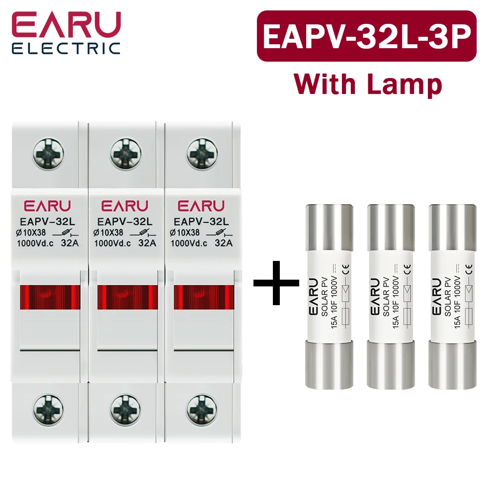 

Держатель предохранителя EARUELECTRIC EAPV-32L для солнечных панелей 6A-32A 1000V