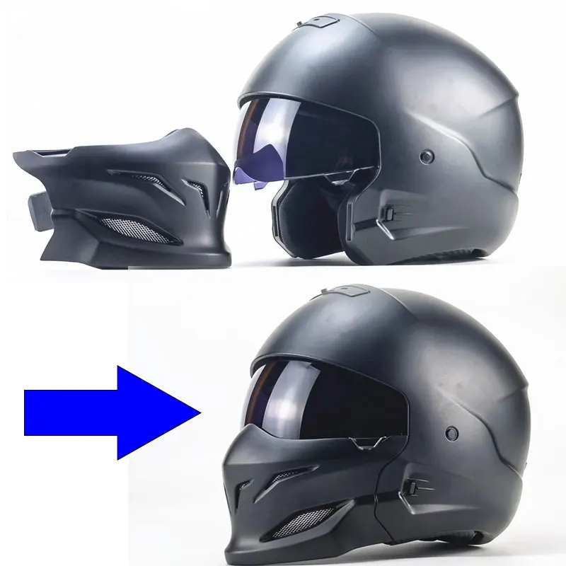 Мотоциклетная осветительная модульная Мужская Ретро-Кепка для шлема acete Casco Cruiser