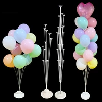 12set balloons holder column stand holder stickers for wedding kids birthday party baby shower decoration balloon accessories