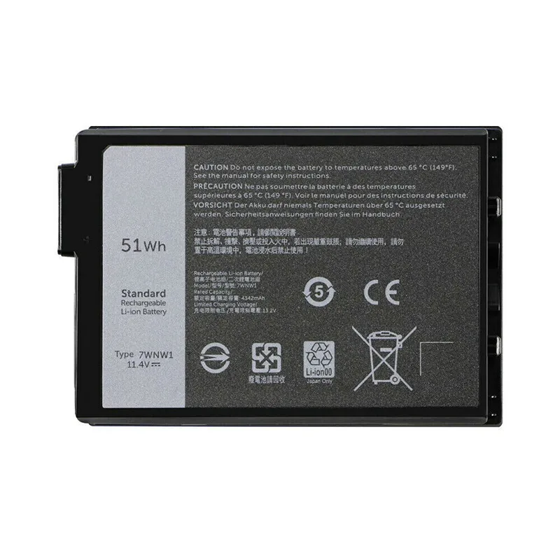 Новый внутренний аккумулятор для ноутбука 11 4 В 51 Втч 4342 мАч 7WNW1 Dell Latitude 5420 5424 7424