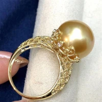 s925 sterling silver adjustable pearl ring settings blankbase for diy gold silver rings jewelry making accessory no pearl