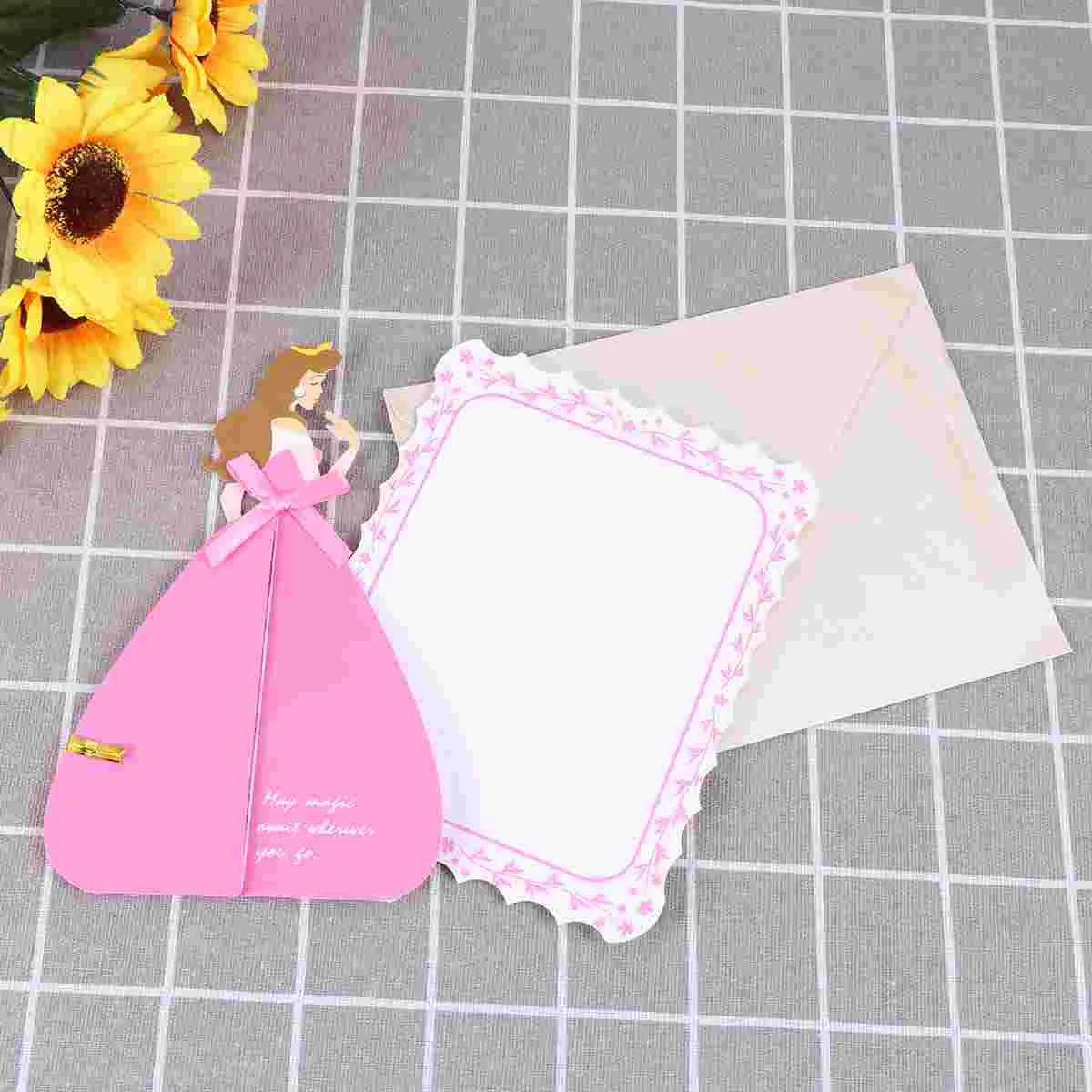 

Birthday Greeting Cards 3D Paper Cards Greeting Message Cards DIY Paper Craft Blessing Gift for Birthday Wedding Decor