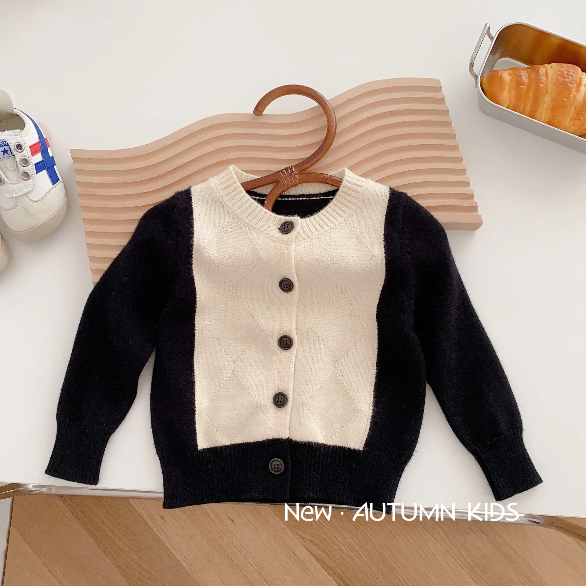 

1-6Yrs Kid Baby Boys Girls Autumn Clothes Toddler Cute Infant Casual Knit Sweater Cardigan Top Knitwear Long Sleeve Coat Outfit