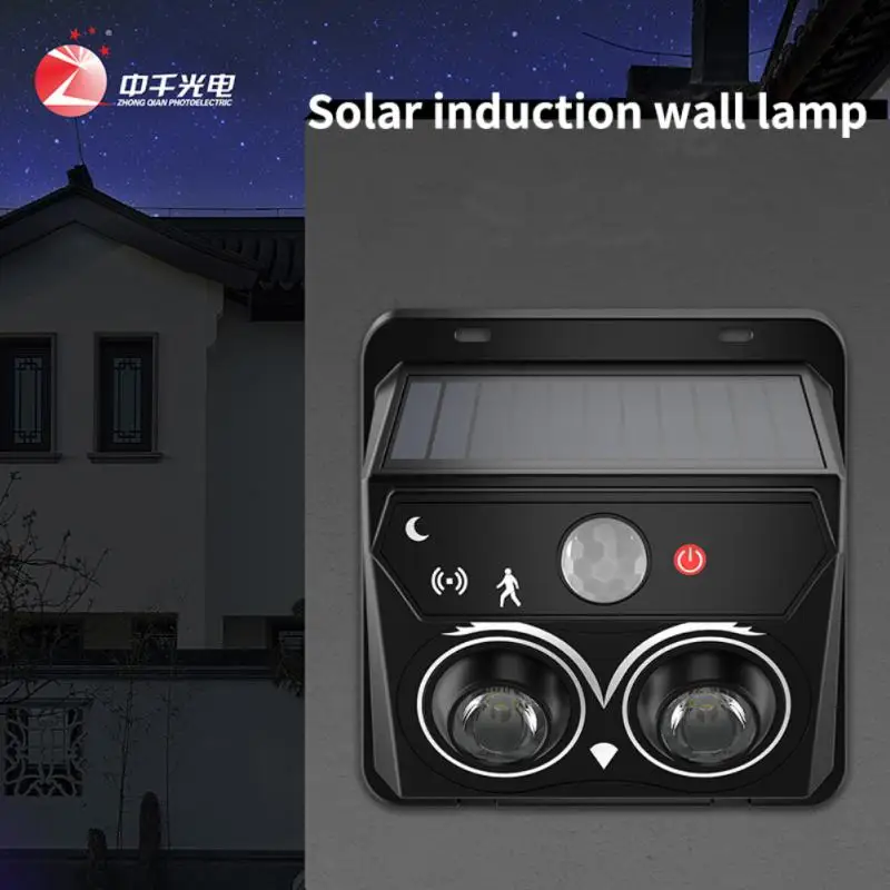 

Aubess Solar Wall Human Motion Sensor Light+Human Sensing IP44 Waterproof Highlight Lens Lamp Bead Human Body Induction Detector