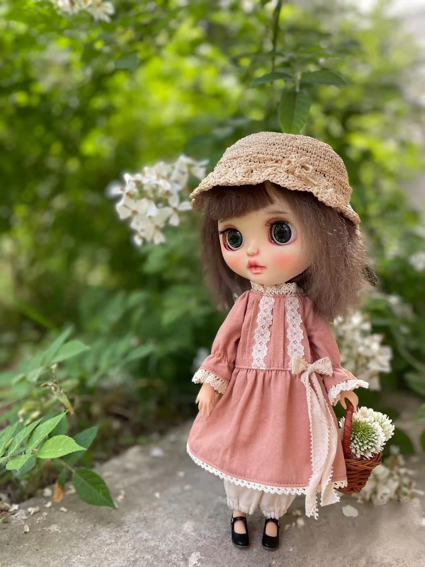 

Одежда Blythe, платье с вышивкой, кружевная юбка 1/6, 30 см, BJD, аниме девушка (подходит для Pullip,Ob24, Licca)