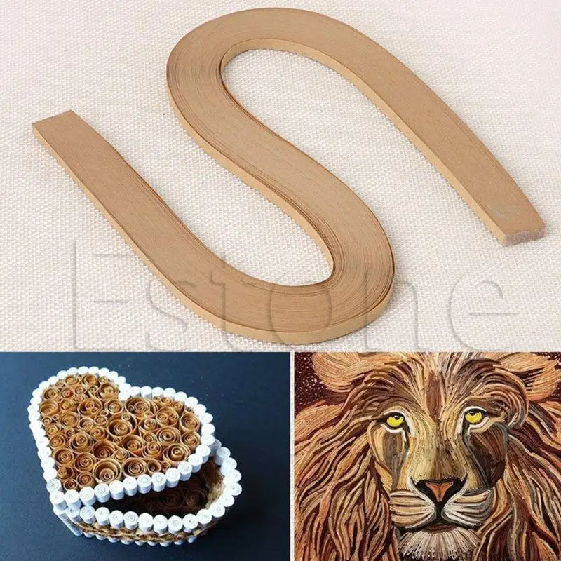 24td 120 полосы Quilling Paper 5 мм ширина с твердым цветом оригами бумага Diy Craft