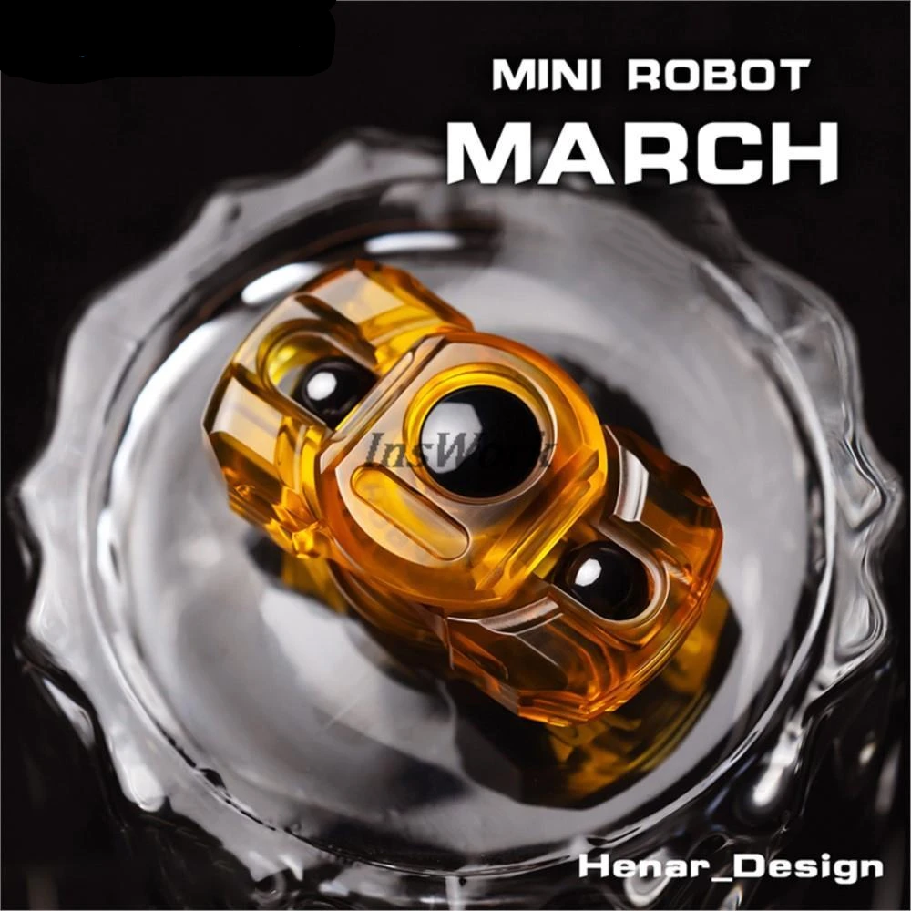 

WANWU EDC PEI фиджет-Спиннер, походный робот-пуговица, стальной шарик, фингерборд, металлические игрушки