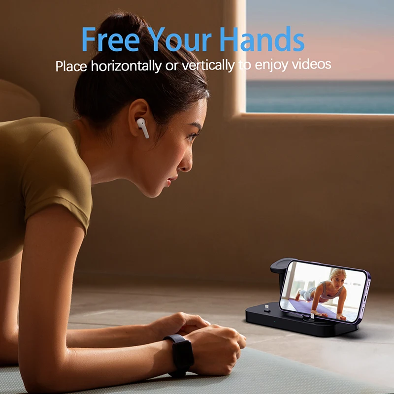 Настольное беспроводное зарядное устройство 4-в-1