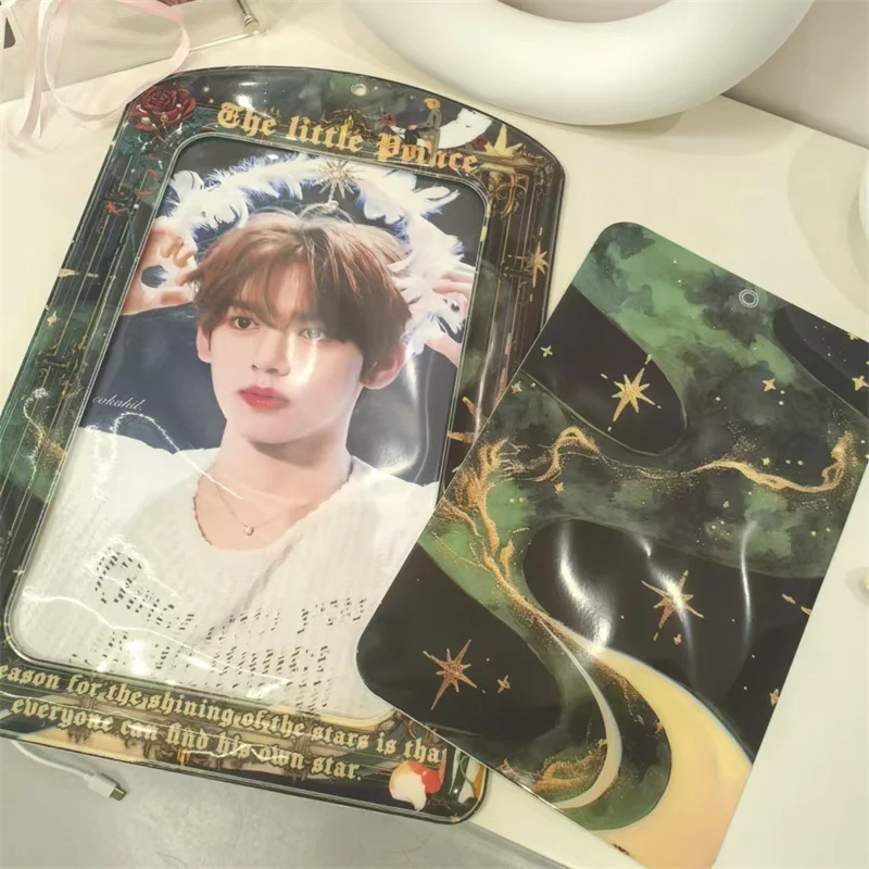 

KPOP A4 Jumbo держатель для карт флипчарт переплет держатель для фотокарточек рамка для дисплея органайзер подвеска для карт чехол для карт переплет для фотокарточек