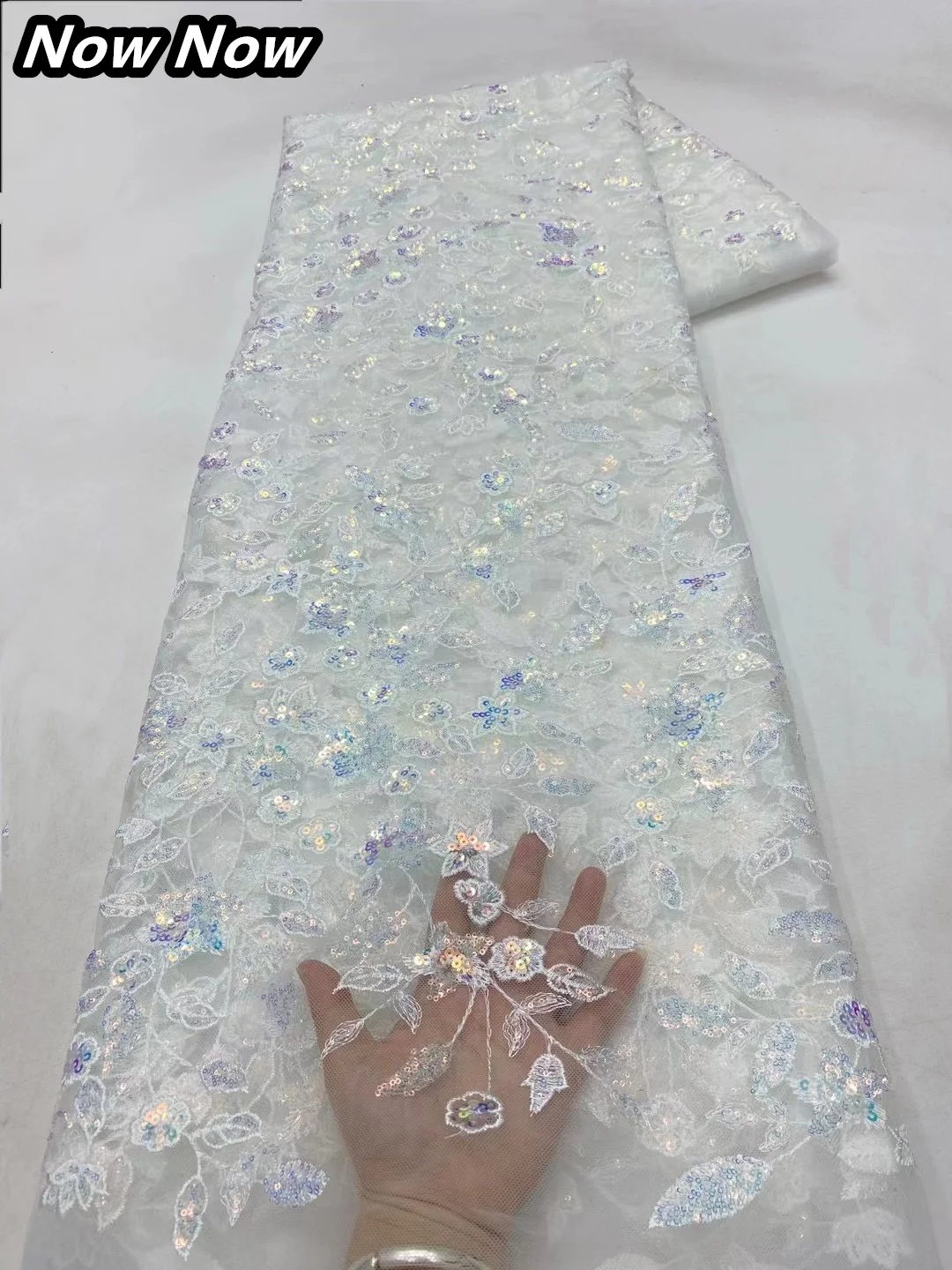 Роскошные африканские кружевные ткани с блестками высокое качество 5 ярдов