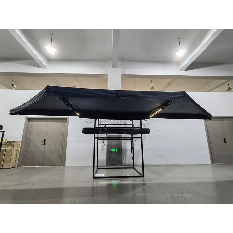 Фото Навес-тент Foxwing с LED-подсветкой, 180 градусов, для кемпинга на открытом воздухе и защиты от солнца у автомобиля №3