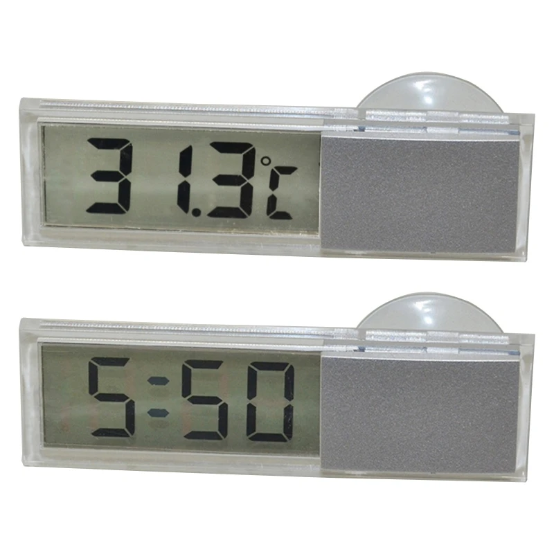 

Mini Car Automobile Digital Clock Auto Watch /Automotive Thermometer with Sucker