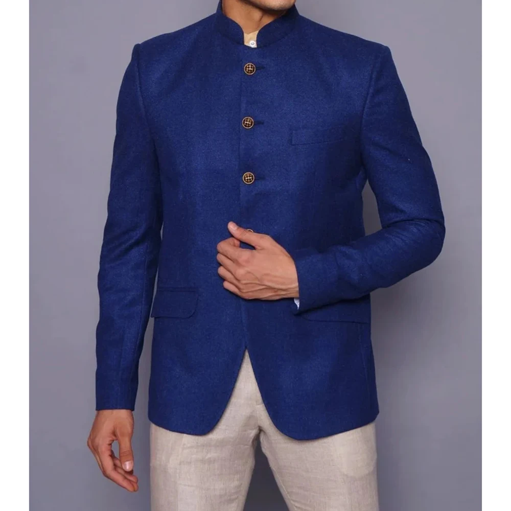 Элегантный комплект из 2 предметов пиджак и брюки Однобортный блейзер с