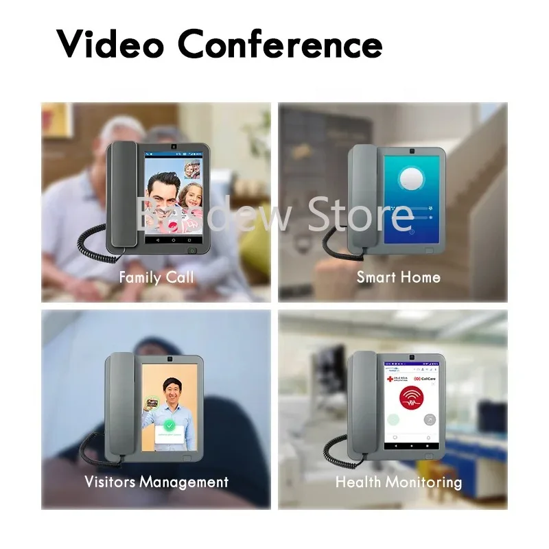 Настольный смарт 4G видео телефон гостиничный офис фиксированный Беспроводной