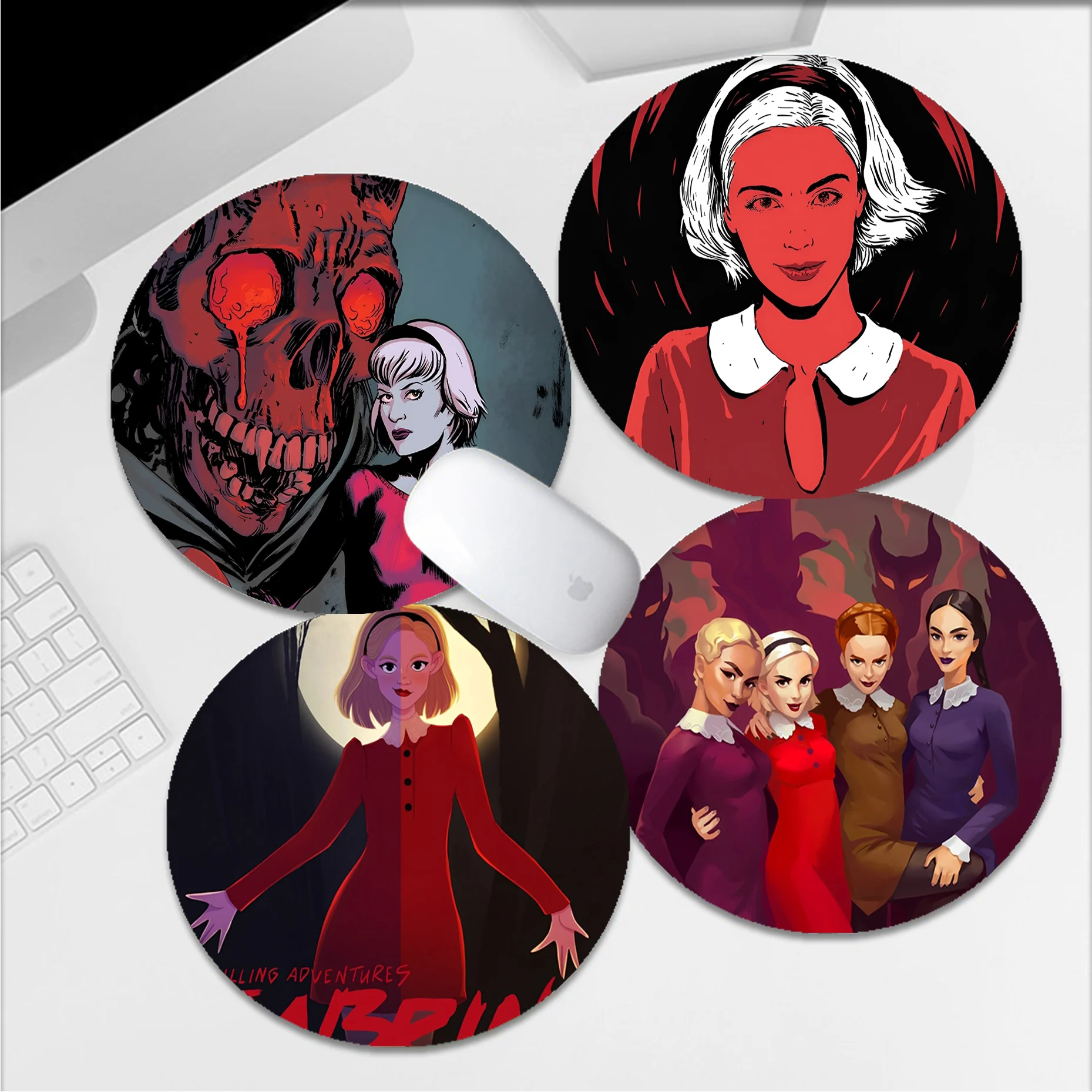 

Chilling Adventures Of Sabrina Mousepad Rubber Game Computer Keyboard Office Table Mat PC Laptop Mouse Mat Writing Desk Mats