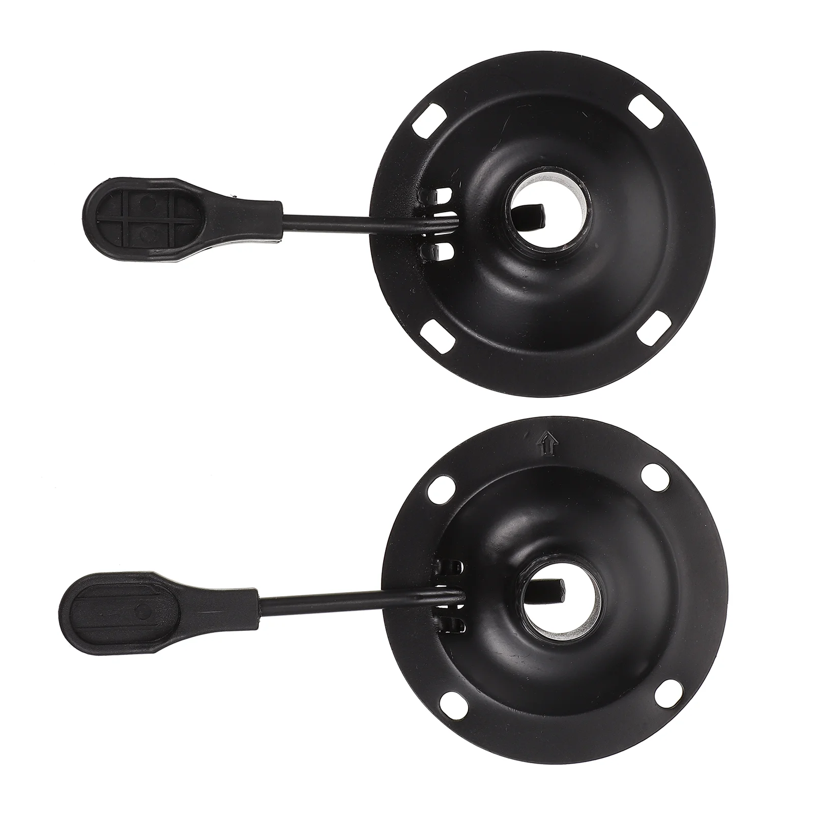 

2Pcs Revolving Chair Metals Chair Mountings Home Chair Accessories (Black)